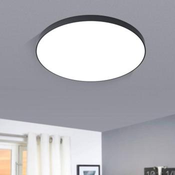 LED mennyezeti lámpa Zubieta-A, fekete, Ø60cm kép
