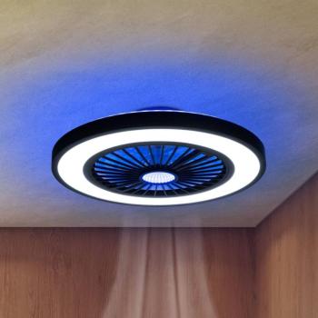 LED mennyezeti ventilátor világítással Arioso, csendes, Ø 54 cm, CCT kép