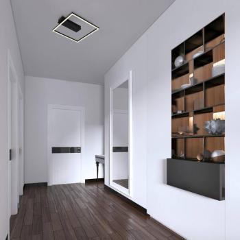 LED mennyezeti világítás 3771 keretformában fekete kép