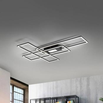 LED mennyezeti világítás Asmin, CCT, fekete, 98,9x69,4cm kép