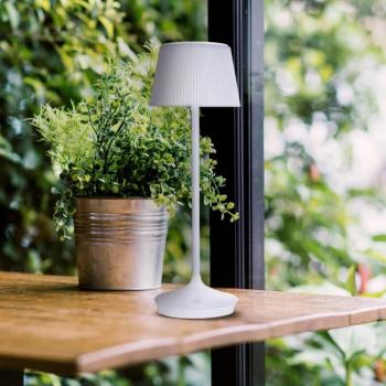 LED napelemes asztali világítás Emmi, feltölthető kép