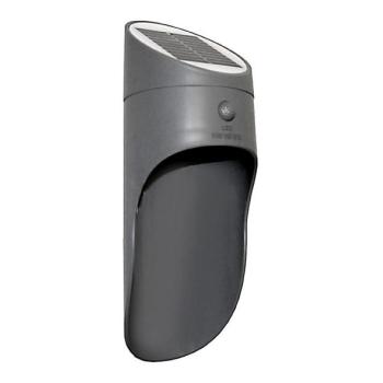  LED Napelemes érzékelős fali lámpa PALESA LED/1W/3,7V IP65 1800 mAh szürke  kép