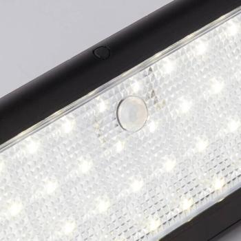 LED napelemes fali lámpa 67422BK-PIR, mozgásérzékelővel kép