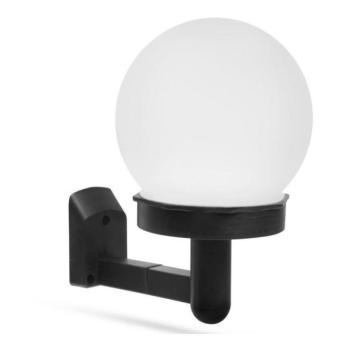  LED Napelemes fali lámpa LED/1,2V 40mAh IP44 fekete  kép