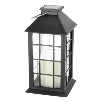  LED Napelemes függeszték LED/0,02W/1,2V 1xAA 2700K IP44 200 mAh fekete  kép