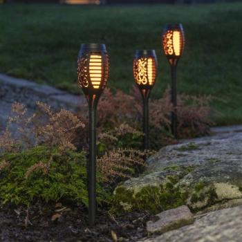 LED napelemes lámpa Flame Mini 3db-os kép
