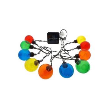  LED Napelemes lánc 10xLED/3,65m 600 mAh IP44 többszínű  kép