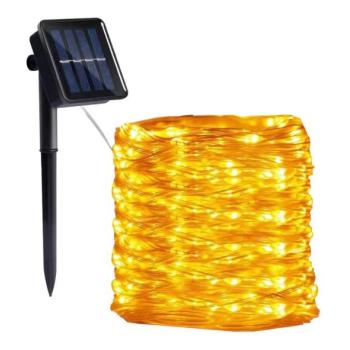 LED napelemes lánc 300xLED/0,12W/1,2V 1xAA 27 m IP44 3000K 800 mAh  kép