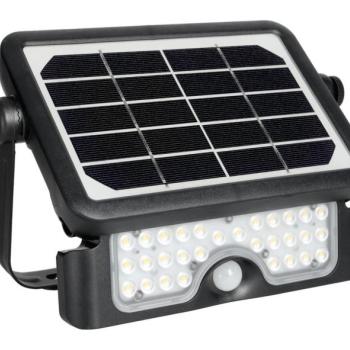  LED napelemes reflektor érzékelővel LED/5W/3,7V 4000K IP65 3000 mAh  kép