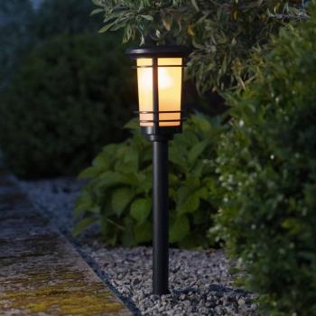 LED napelemes talapzatfény Flame lánghatással kép