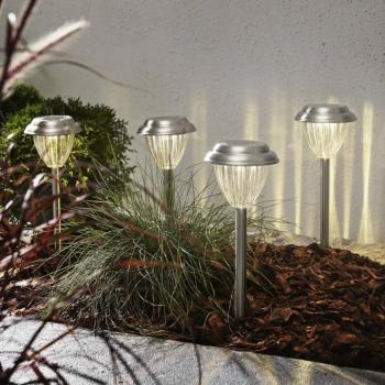 LED napelemes talapzati lámpa Palma 4 db-os szett kép