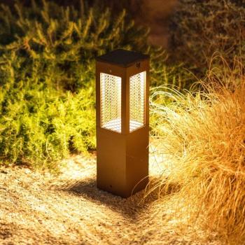 LED napelemes talapzatlámpa Tradition Sensor Corten 40cm kép