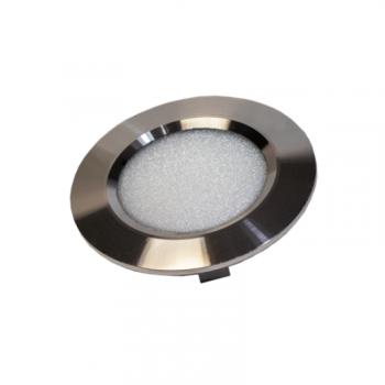 LED panel , 12V DC , 6W , 320 lumen , meleg fehér , fényes króm , EPISTAR chip , 5 év garancia kép