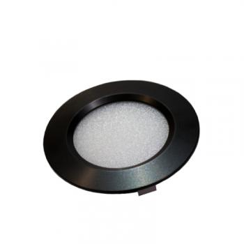 LED panel , 12V DC , 6W , 320 lumen , természetes fehér , fekete keret , EPISTAR chip , 5 év garancia kép