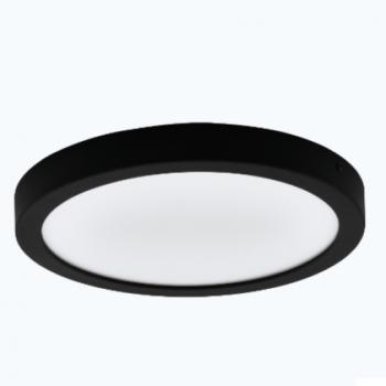 LED panel , 15W , falon kívüli , kerek , természetes fehér , fekete keret , EGLO , IDUN 2 , 75637 kép