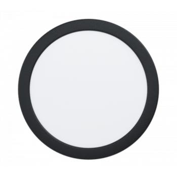 LED panel , 16.5W , süllyesztett , kerek , természetes fehér , fekete keret , EGLO , FUEVA 5 , 99159 kép
