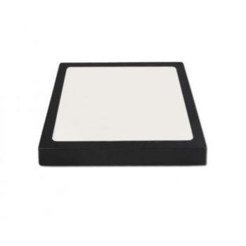 LED panel , 18W , falon kívüli , négyzet , természetes fehér , fekete keret , Proma kép