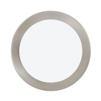 LED panel , 18W , süllyesztett , kerek , meleg fehér , dimmelhető , nikkel keret , EGLO , FUEVA 1 , 96408 kép