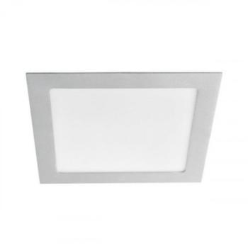 LED panel , 18W , süllyesztett , négyzet , természetes fehér , ezüst keret , IP44 , KATRO kép