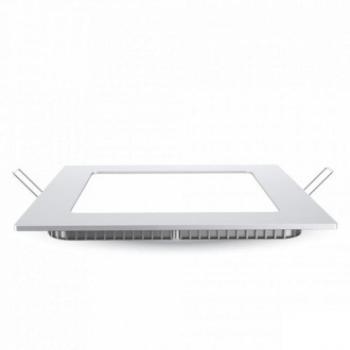 LED panel , 18W , süllyesztett , négyzet , természetes fehér , Prémium kép