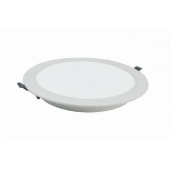 LED panel , 20W , süllyesztett , kerek , meleg fehér , PP kép