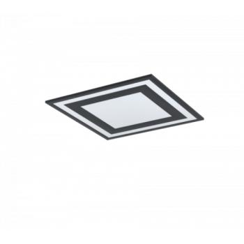 LED panel , 24W , falon kívüli , 45 cm , négyzet , természetes fehér , fekete keret , EGLO , SAVATARILA , 99038 kép