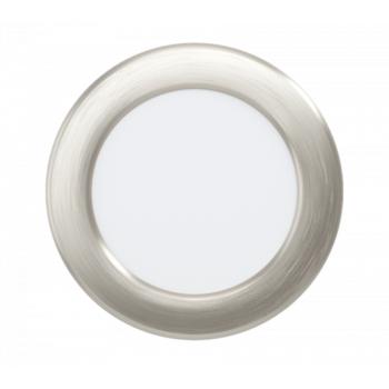 LED panel , 5.5W , süllyesztett , kerek , meleg fehér , matt nikkel keret , EGLO , FUEVA 5 , 99137 kép