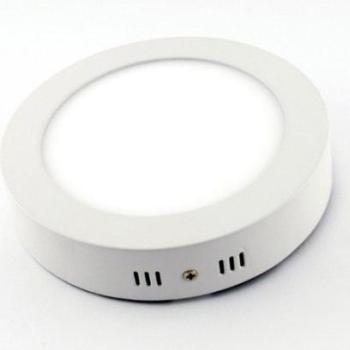 LED panel , 6W , falon kívüli , kerek , meleg fehér kép