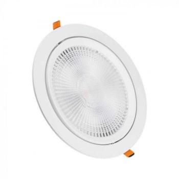 LED panel , mélysugárzó , 20W , süllyesztett , kerek , meleg fehér , 5 év garancia kép