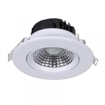 LED panel , mélysugárzó , 5W , süllyesztett , kerek , természetes fehér kép