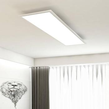 LED panel Simple, fehér, ultralapos, 119,5x59,5 cm kép