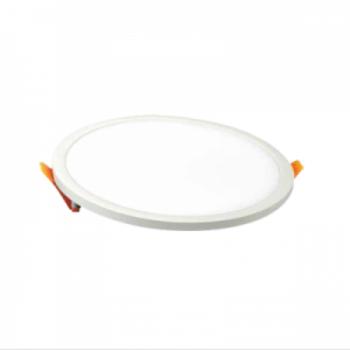 LED panel , Slim , keret nélküli , 22 W , süllyesztett , kerek , természetes fehér kép