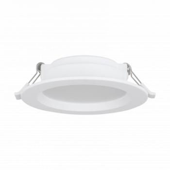 LED panel , süllyesztett , 6W , kerek , fehér , 11.7 cm , meleg fehér , műanyag , EGLO , ECO RANGE , IDUN-E , 74103 kép