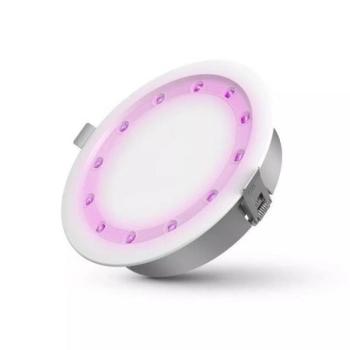 LED panel , UV-C fertőtlenítéssel , 18W , süllyesztett , kerek , meleg fehér , 59S , SunClean, 174 mm kép