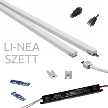 LED pultvilágító szett , 2 x 56 cm , 2 x 7.9W , természetes fehér , 700 lm/db , hálózati , LI-NEA kép