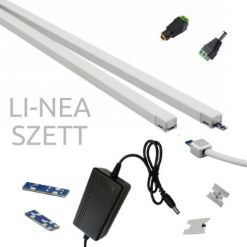 LED pultvilágító szett , 2 x 56 cm , természetes fehér , 700 lm/db , dugvillás tápegységgel , LI-NEA kép