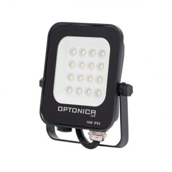 LED reflektor , 10 Watt , zöld fényű , fekete , kültéri , IP65 , Optonica kép