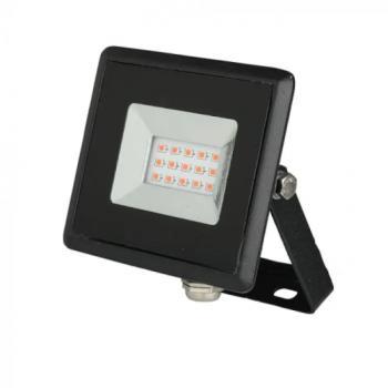 LED reflektor , 20 Watt , piros fényű , fekete , kültéri , IP65 kép