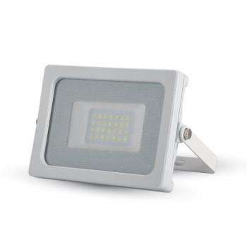 LED reflektor , 20 Watt , Ultra Slim , SMD , hideg fehér , fehér ház kép