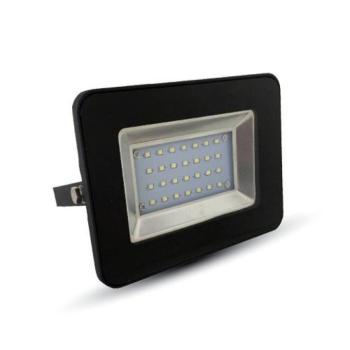 LED reflektor , 20 Watt , Ultra Slim , SMD , hideg fehér , fekete ház kép