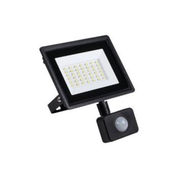 LED reflektor , 30 Watt , természetes fehér , mozgásérzékelős , IP65 , fekete , GRUN , Kanlux kép