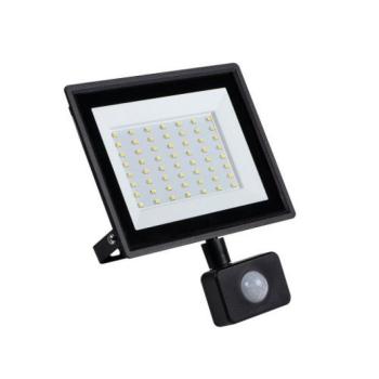 LED reflektor , 50 Watt , természetes fehér , mozgásérzékelős , IP65 , fekete , GRUN , Kanlux kép