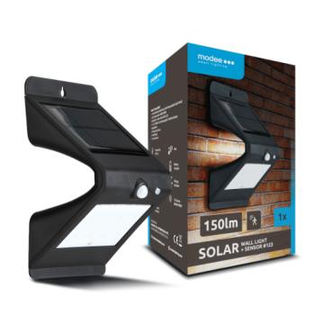 LED reflektor , napelemes , mozgásérzékelős , 150 lm , hideg fehér , IP44 , Modee kép