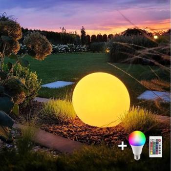  LED RGB állítható kültéri lámpa GLOBO 1xE27/8,5W/230V, 40 cm, IP44 + DO  kép