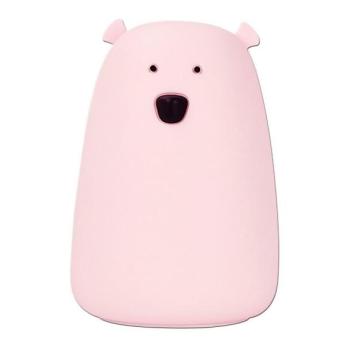  LED RGB gyerek érintős lámpa BEAR LED/0,8W/5V rózsaszín + USB  kép