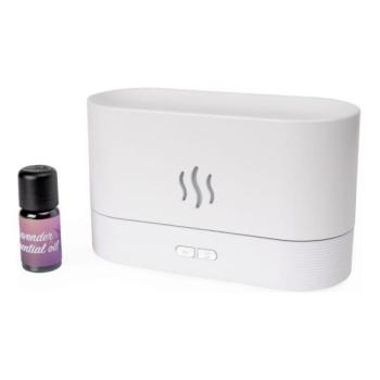  LED RGB ultrahangos aroma diffúzor és párásító, 180 ml, fehér, világítással  kép