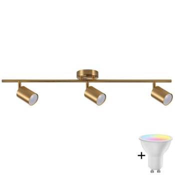  LED RGBW dimmelhető spotlámpa GOLDI 3xGU10/6,5W/230V arany  kép