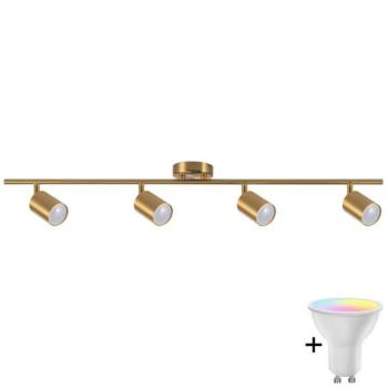  LED RGBW fényerőszabályozható spotlámpa GOLDI 4xGU10/6,5W/230V arany  kép