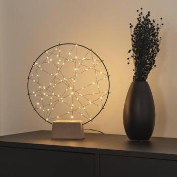 LED Silhouette kis gyűrű fa talppal kép