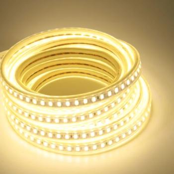 LED szalag , 2835 , 80 led/m , 7 Watt/m , meleg fehér , 1050 lumen/m , 5 év garancia kép